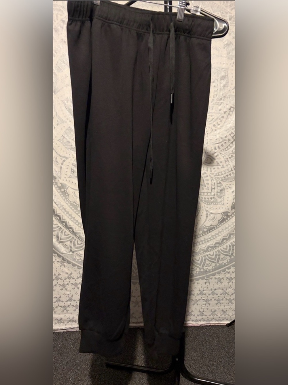 Pinspark Women’s Black Drawstring Track Joggers - Comfortable Everyday Fit | XL